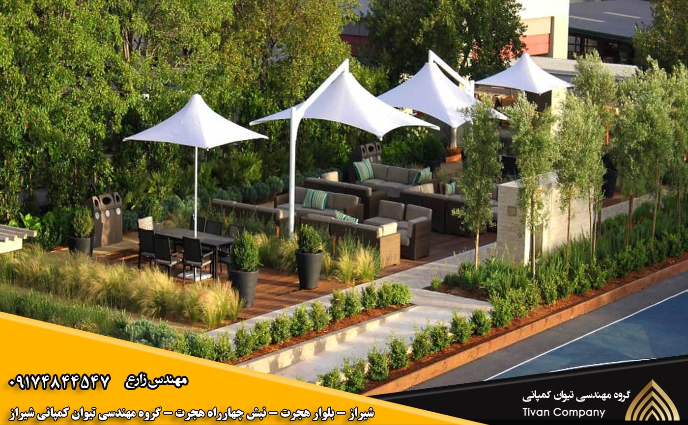 سازه های پارچه ای کافه و رستوران در شیراز